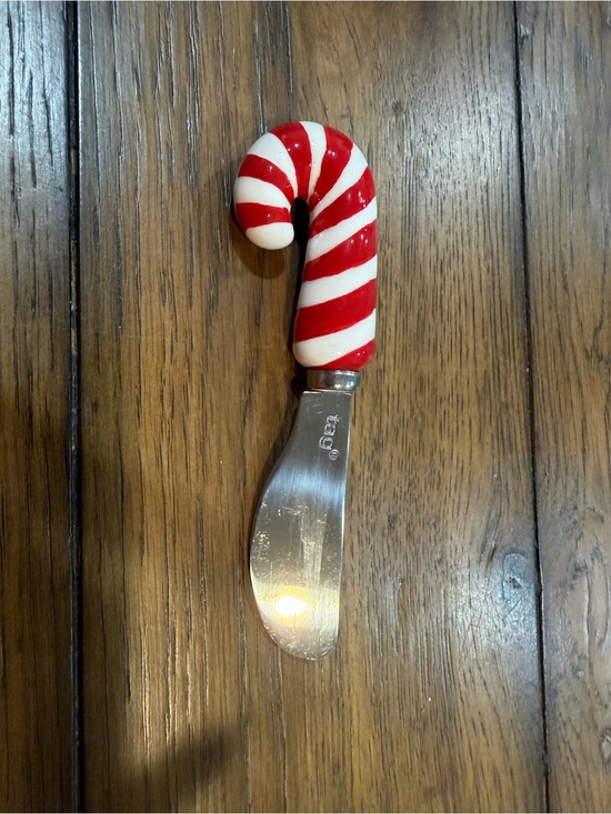 Tag Other - Tag Red and White Candy Cane Butter Knife